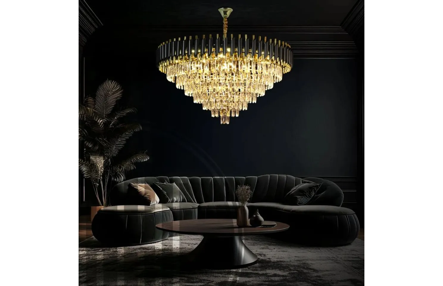 lustre cristal black mamba 50cm