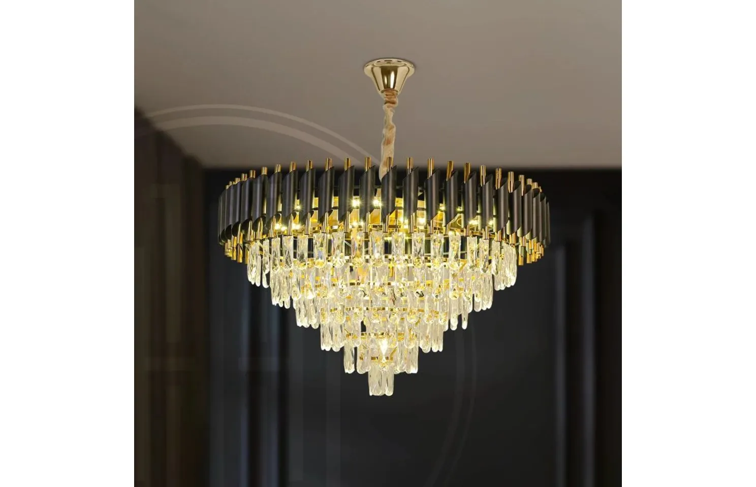 lustre cristal black mamba 50cm